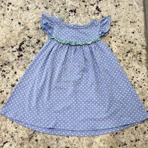 Matilda Jane Blue Bonnet Pearl Dress It's A Wonderful Parade Polka Dot Size 4